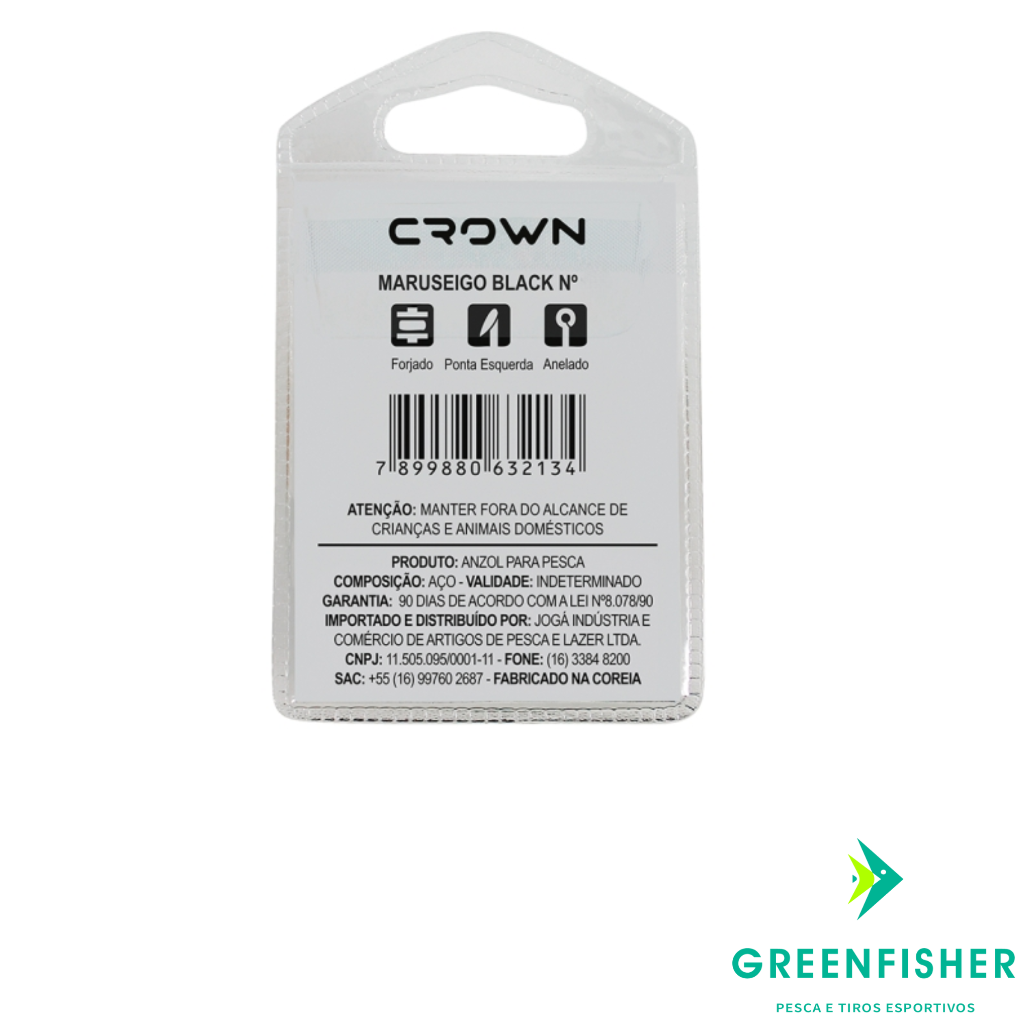 ANZOL MARUSEIGO BLACK N10 - C/10UN / CROWN