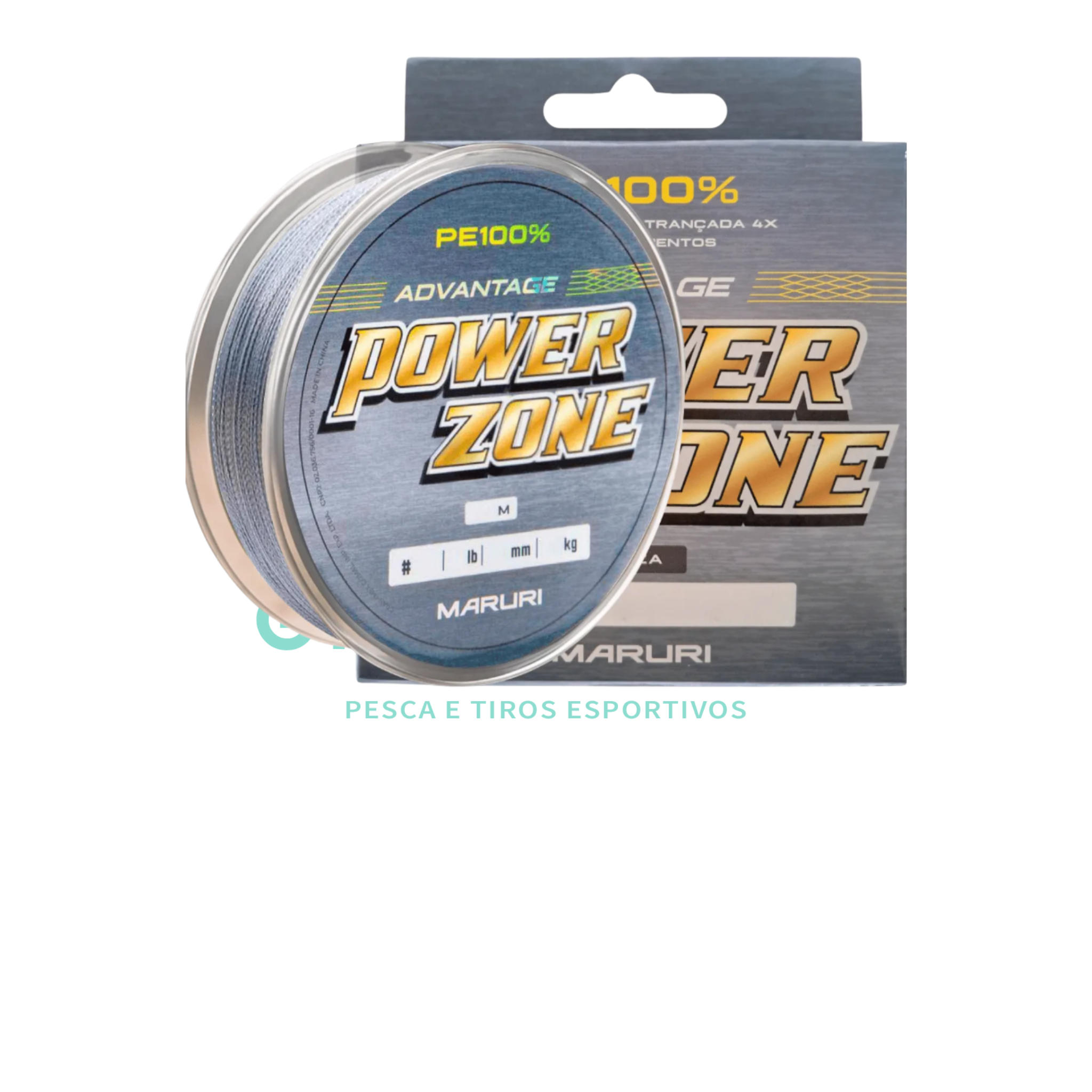 LINHA MULTIFILAMENTO POWER ZONE 4X CINZA - 100M / MARURI