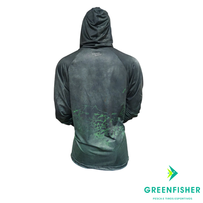 CAMISA HOODIE NEW ACTION T/M VERDE/PRETO / MONSTER 3X