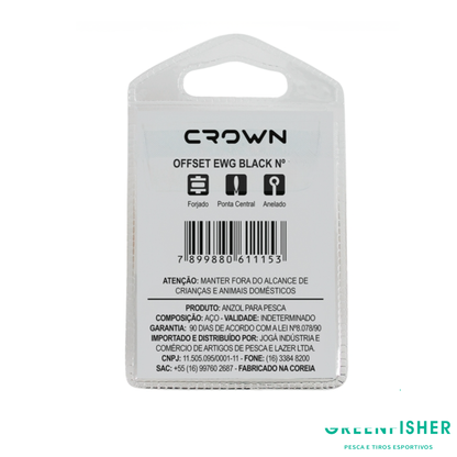 ANZOL OFFSET EWG 3/0 - C/5UN  / CROWN