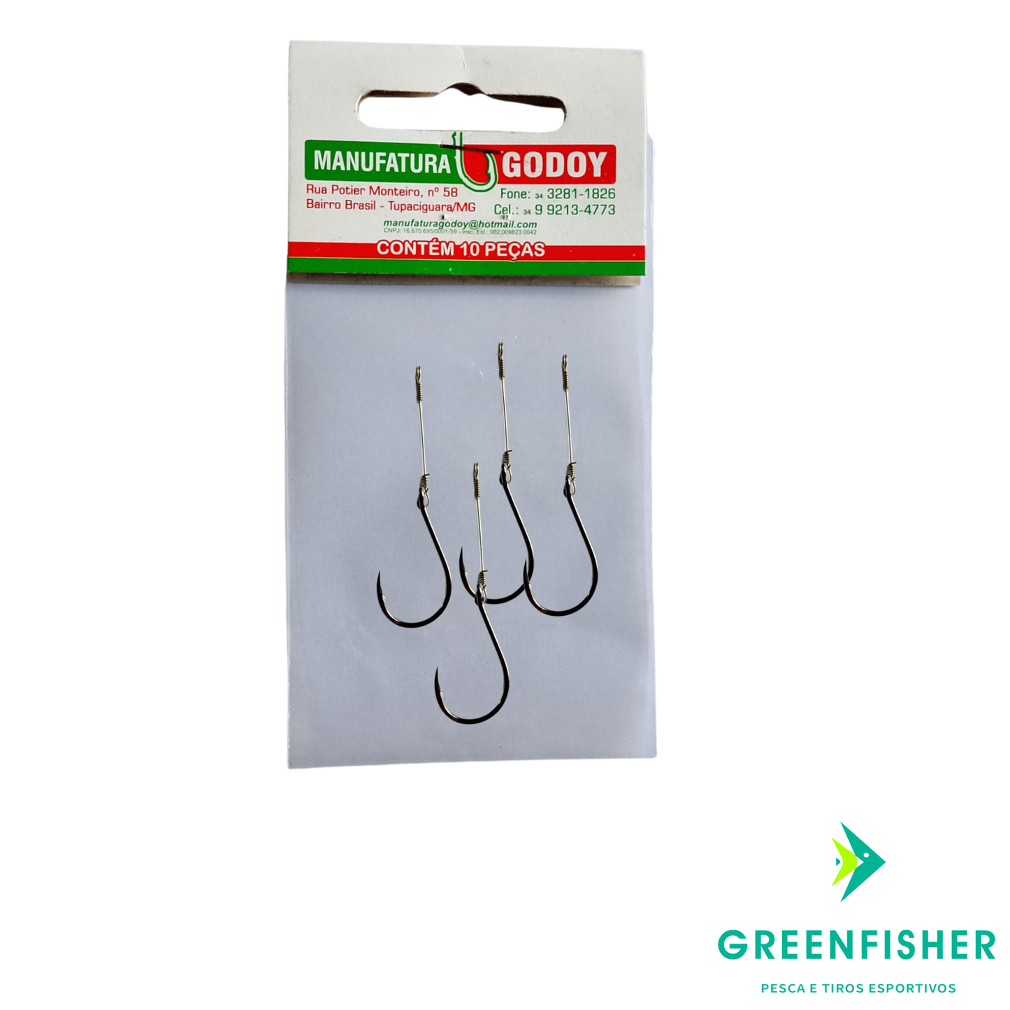 ANZOL CHINU 6 BLACK ENCASTOADO / GODOY