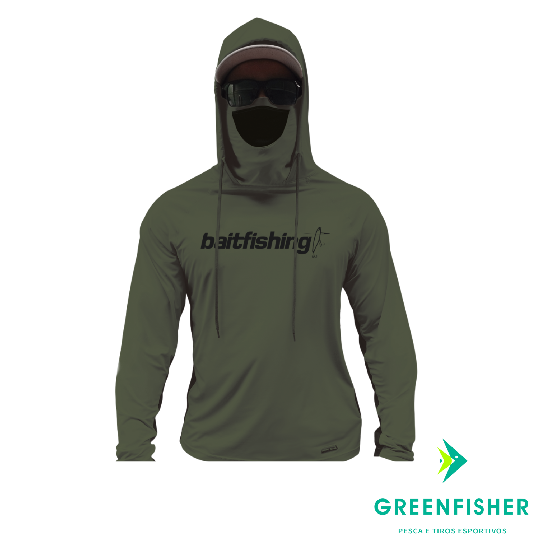 CAMISETA ARMURA MUSGO - PRETO / BAITFISHING