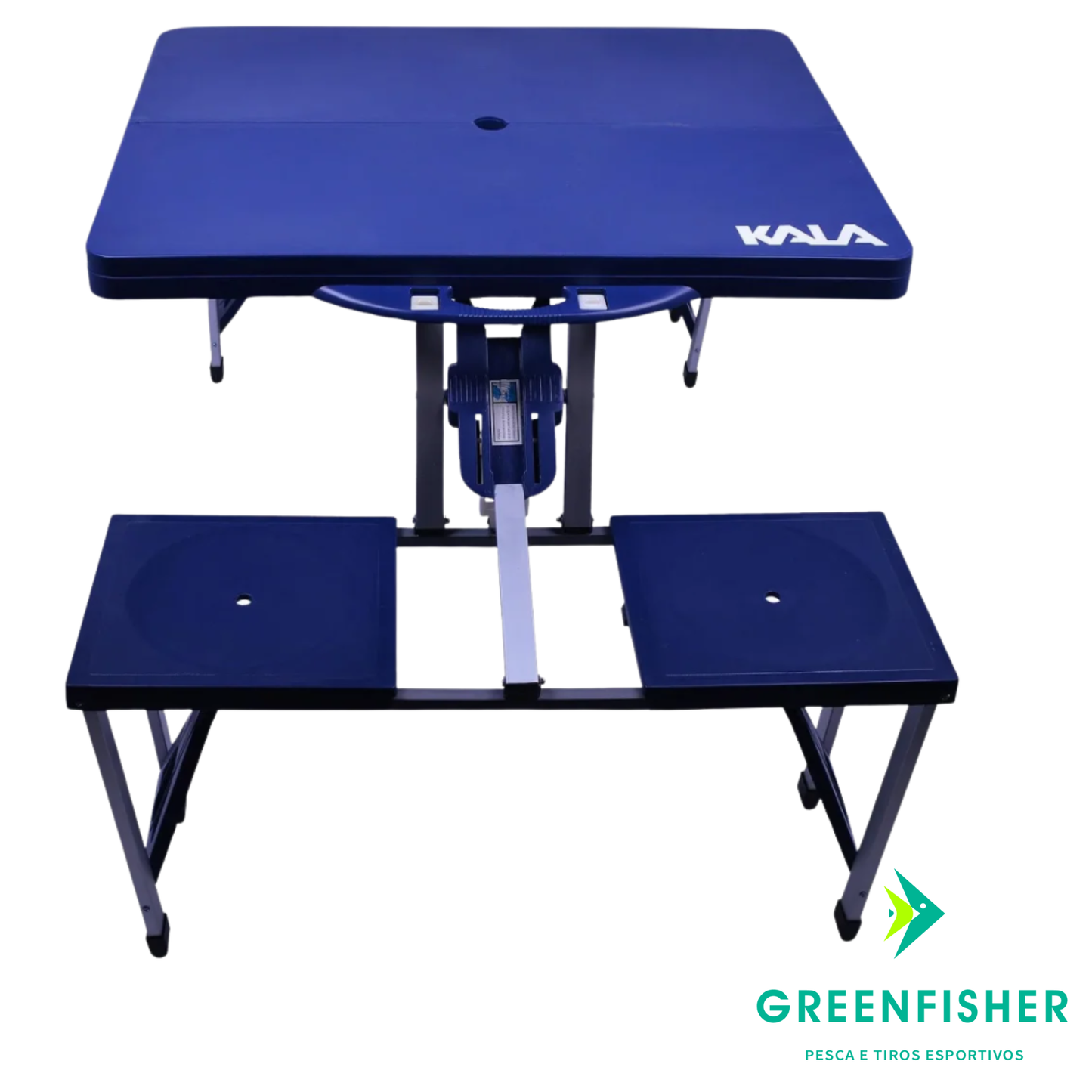 MESA DOBRAVEL COM BANQUETAS AZUL / KALA