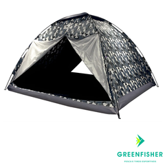 BARRACA AF 300 CAMUFLADA VERDE 5/6 PESSOAS / ALBATROZ FISHING