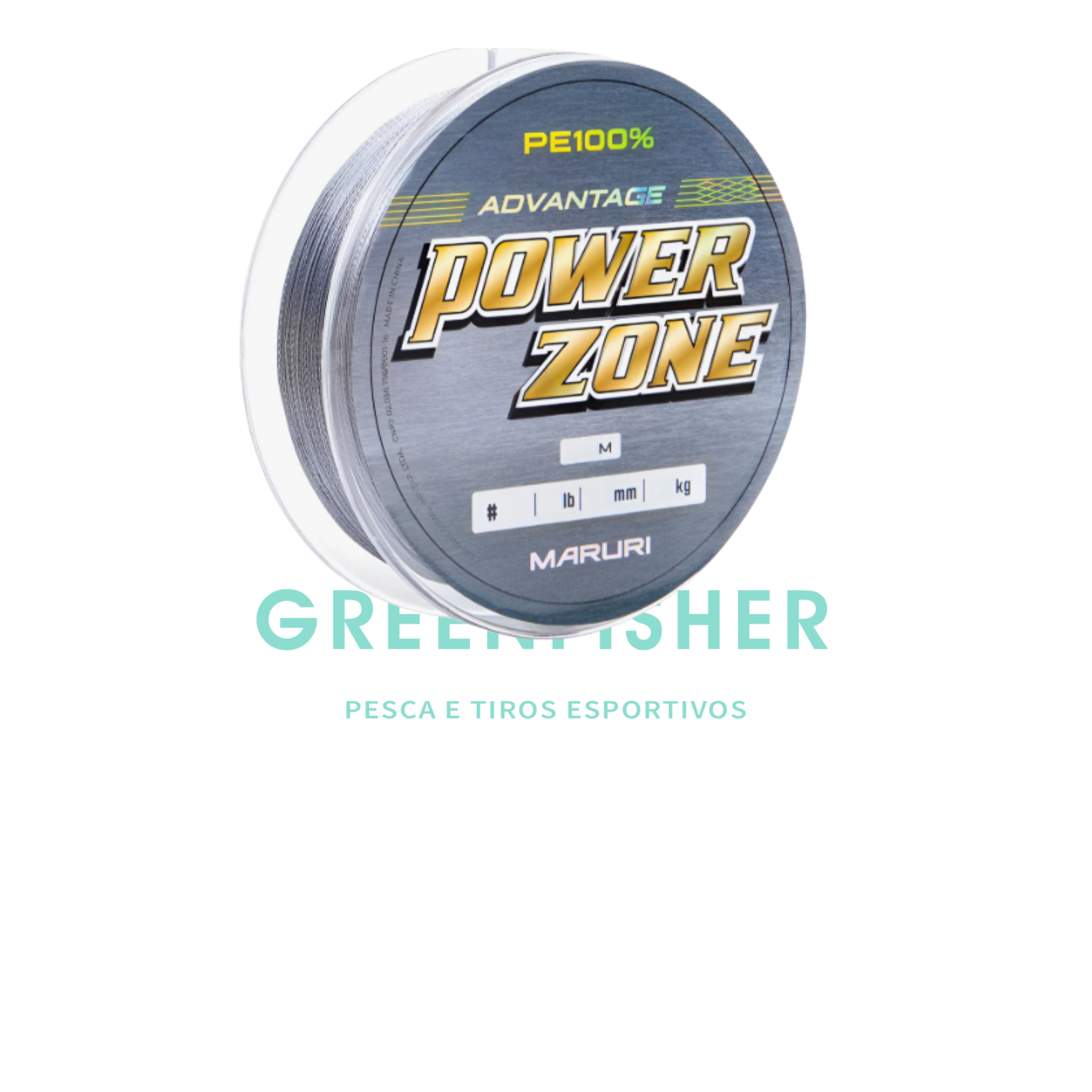 LINHA MULTIFILAMENTO POWER ZONE 4X CINZA - 100M / MARURI