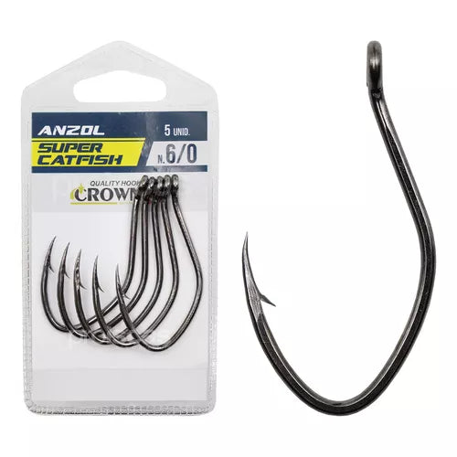 ANZOL SUPER CAT FISH BLACK N1 C/5UN / CROWN