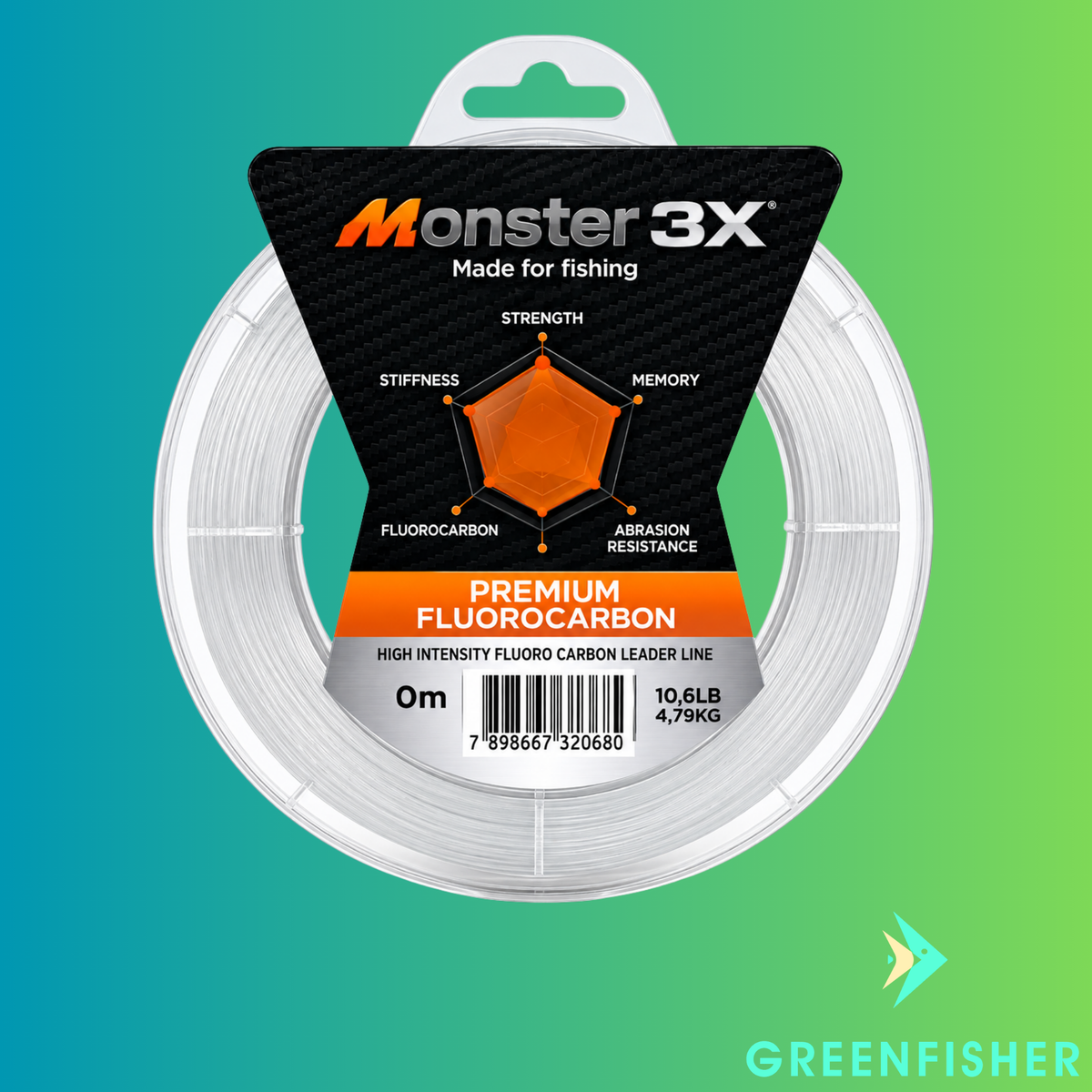 LINHA LEADER MONSTER FLUOR. 20M / MONSTER 3X