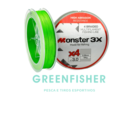 LINHA MONSTER MULT. 0.33MM 44LB 200M X4 / MONSTER 3X