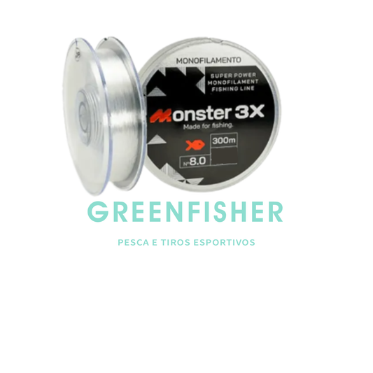 LINHA MONSTER MONOFILAMENTO 300M / MONSTER 3X