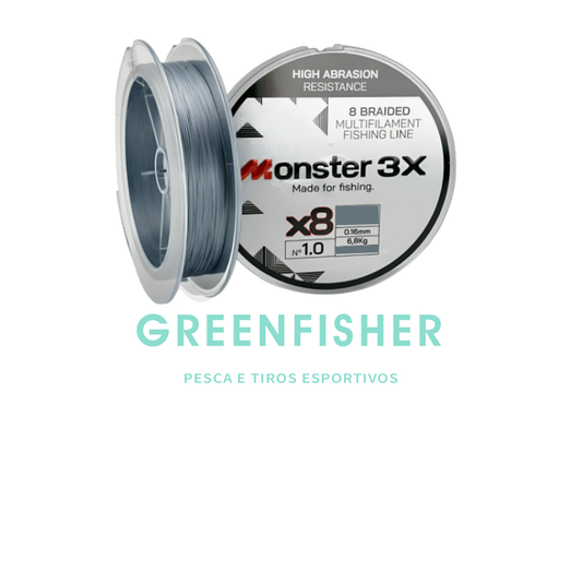LINHA MONSTER MULT. 0.16 MM 15LB 200M 8X / MONSTER 3X