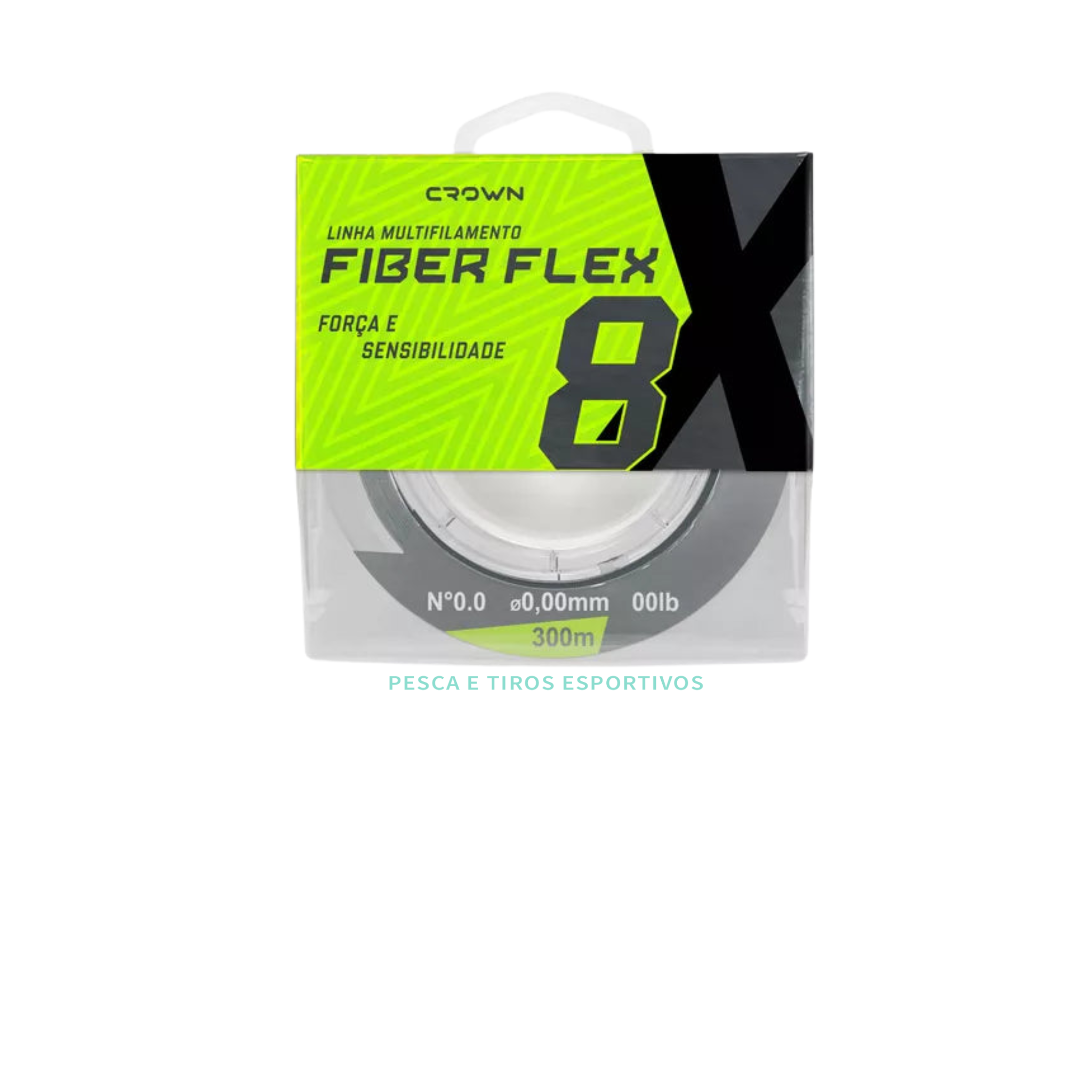 LINHA MULT FIBER FLEX 8X CINZA 300MT / CROWN