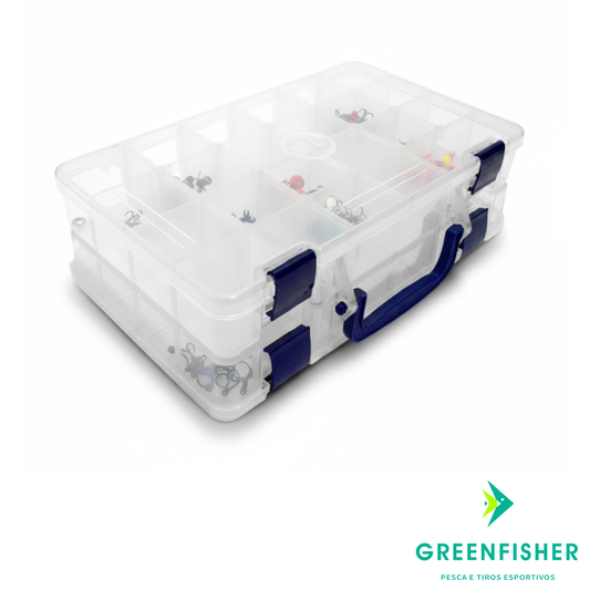 ESTOJO DUPLO ED-44-N - COM 44 DIVISÕES / HI