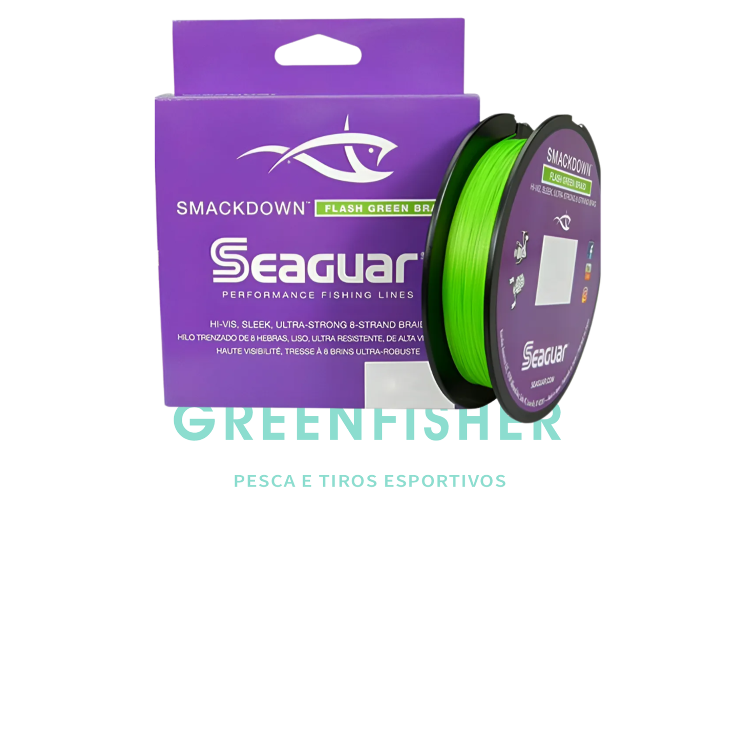 LINHA MULT. SEAGUAR SMACKDOWN 8 FIO - 137M FLASH GREEN/ SEAGUAR