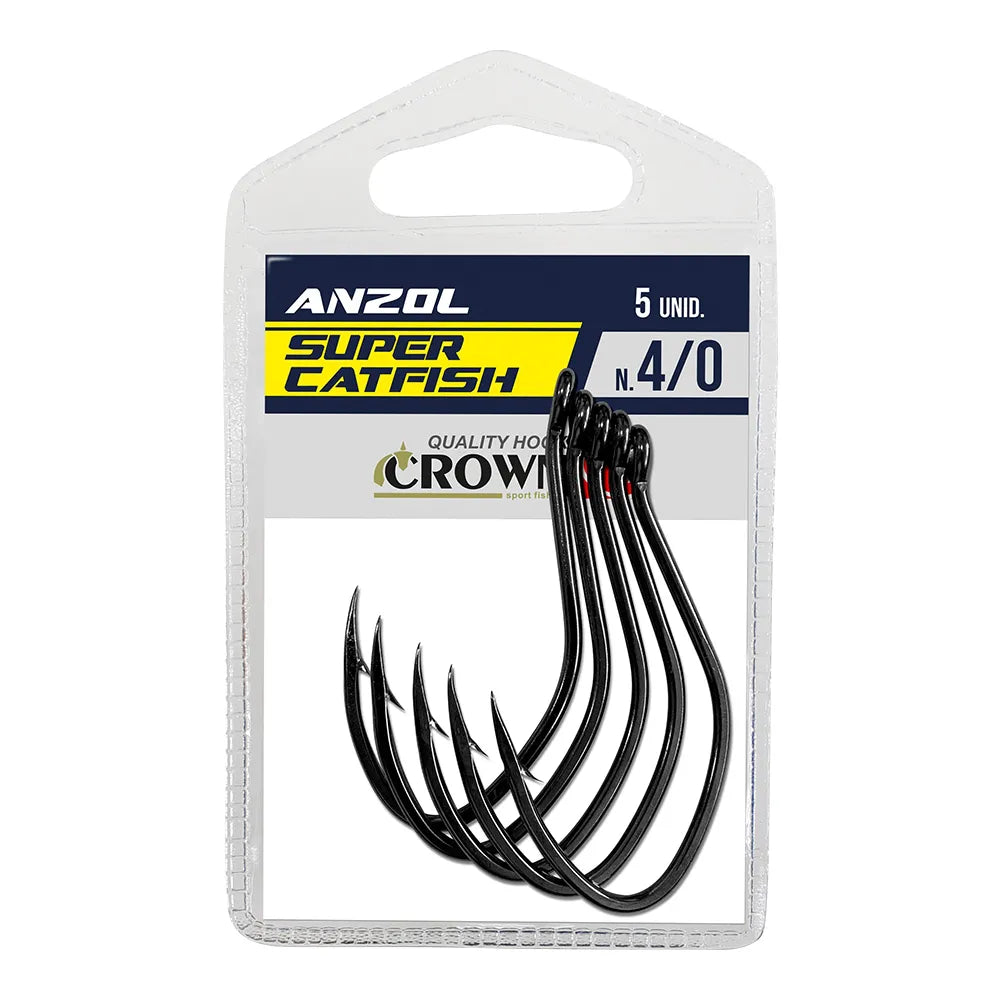 ANZOL SUPER CAT FISH BLACK 4/0 / CROWN
