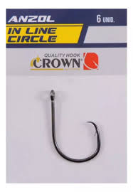 ANZOL IN LINE CIRCLE BLACK N5/0 C/06UN / CROWN
