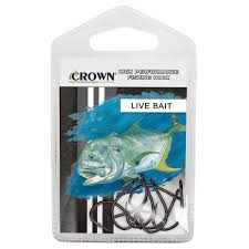 ANZOL LIVE BAIT BLACK 7/0 - 5UN / CROWN