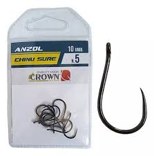 ANZOL CHINU BLACK N8 C/10UN / CROWN