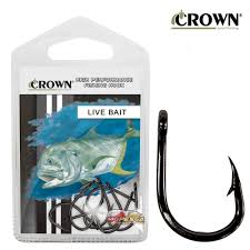 ANZOL LIVE BAIT BLACK 4/0 - 10UN / CROWN
