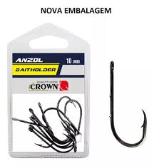 ANZOL BAITHOLDER BLACK N8/0 C/5UN / CROWN